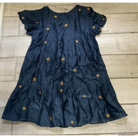 Tularosa Carson Smock Dress‎ with Embroidered Stars Small - Picture 5 of 5